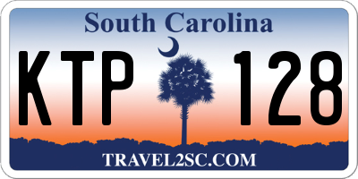 SC license plate KTP128