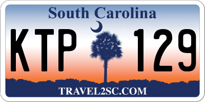 SC license plate KTP129