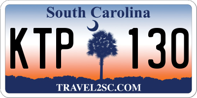 SC license plate KTP130