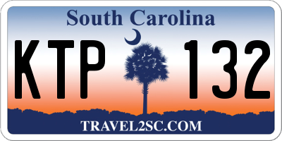 SC license plate KTP132