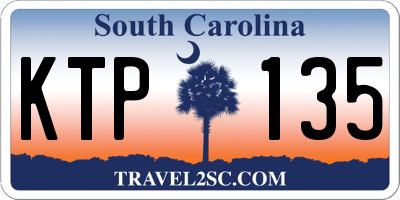 SC license plate KTP135