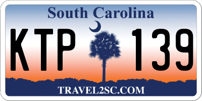 SC license plate KTP139