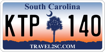 SC license plate KTP140