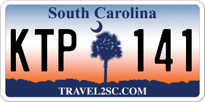 SC license plate KTP141