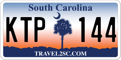 SC license plate KTP144