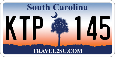 SC license plate KTP145
