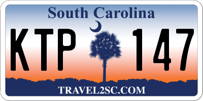 SC license plate KTP147