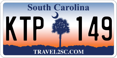SC license plate KTP149