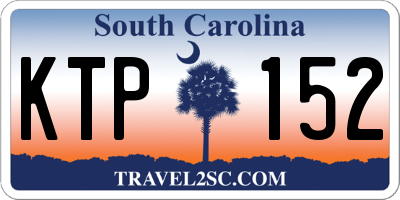 SC license plate KTP152