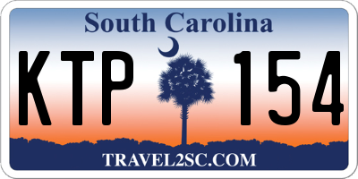 SC license plate KTP154