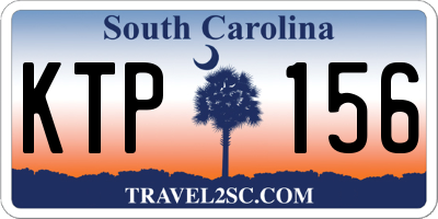 SC license plate KTP156