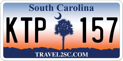 SC license plate KTP157