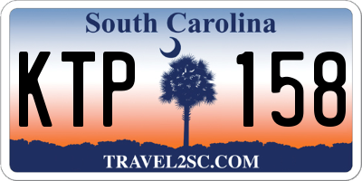 SC license plate KTP158