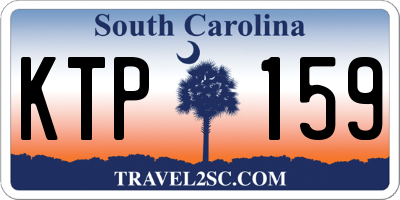 SC license plate KTP159