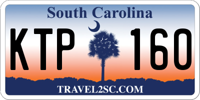 SC license plate KTP160