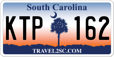 SC license plate KTP162