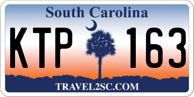 SC license plate KTP163