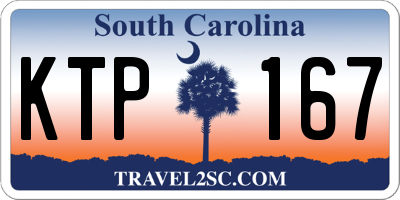 SC license plate KTP167