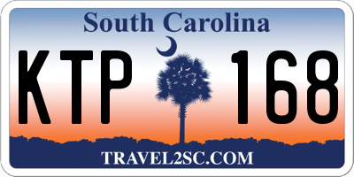 SC license plate KTP168