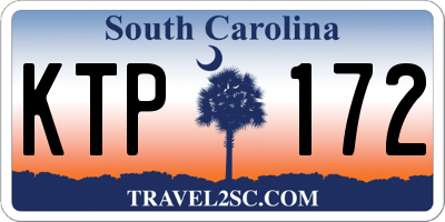SC license plate KTP172