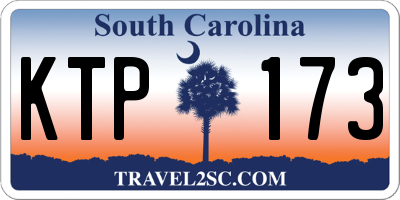 SC license plate KTP173