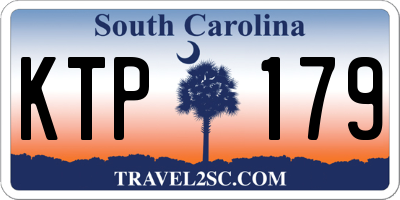 SC license plate KTP179