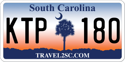 SC license plate KTP180