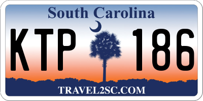SC license plate KTP186