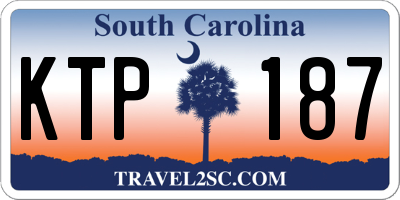 SC license plate KTP187