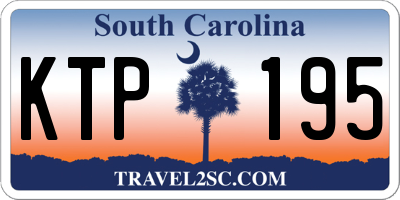 SC license plate KTP195