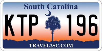 SC license plate KTP196