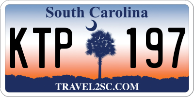 SC license plate KTP197