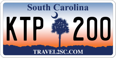 SC license plate KTP200