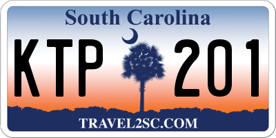 SC license plate KTP201