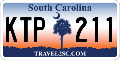 SC license plate KTP211