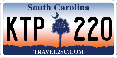 SC license plate KTP220