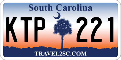 SC license plate KTP221