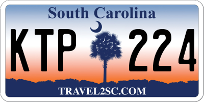SC license plate KTP224