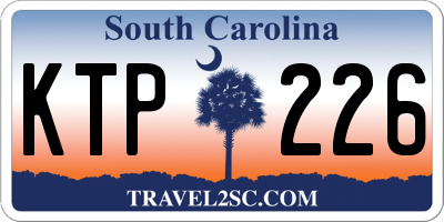SC license plate KTP226