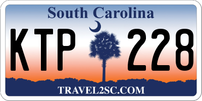 SC license plate KTP228