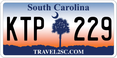 SC license plate KTP229