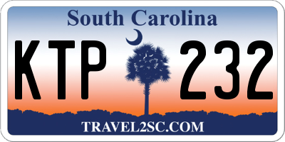 SC license plate KTP232