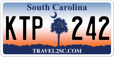 SC license plate KTP242