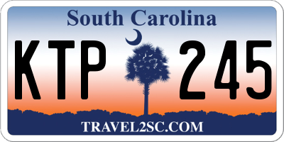 SC license plate KTP245