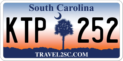 SC license plate KTP252