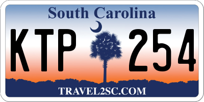 SC license plate KTP254