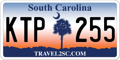 SC license plate KTP255