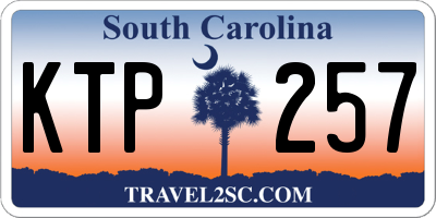 SC license plate KTP257