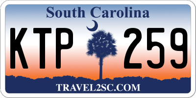 SC license plate KTP259