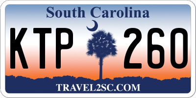 SC license plate KTP260